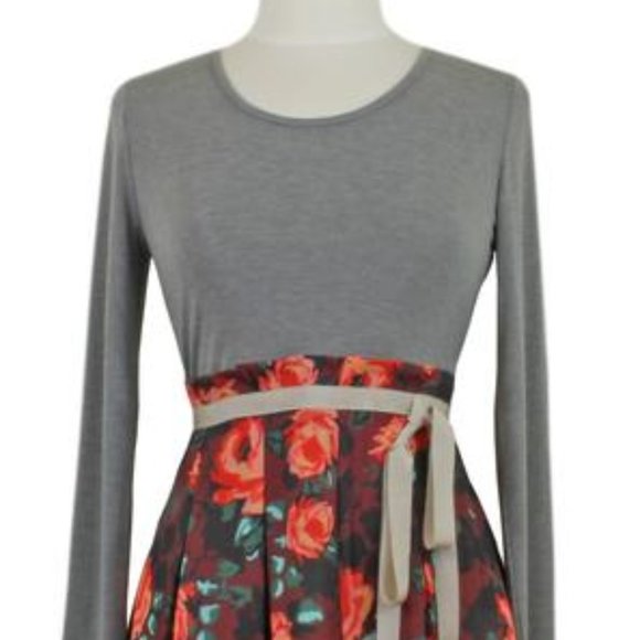 NWOT Pink Martini Twofer Red Rose Print Dress - Picture 2 of 4